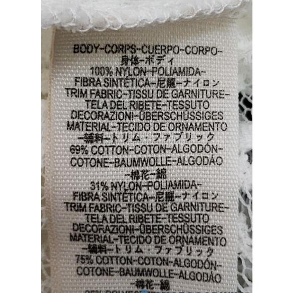 Free People Lady Bird White Lace Tank Top Medium New with Tags - Picture 5 of 6